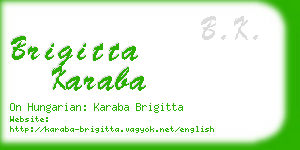 brigitta karaba business card